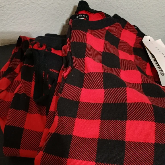 4/$25 SILVER LILLY | Red Plaid 2 Piece PJ Set - Picture 2 of 4